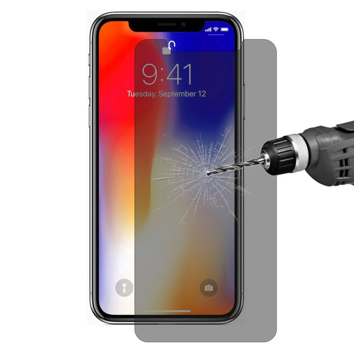 Para iPhone XS Max ENKAY Hat-Prince 0,26 mm 9H 2.5D Película de vidrio templado antideslumbrante de privacidad