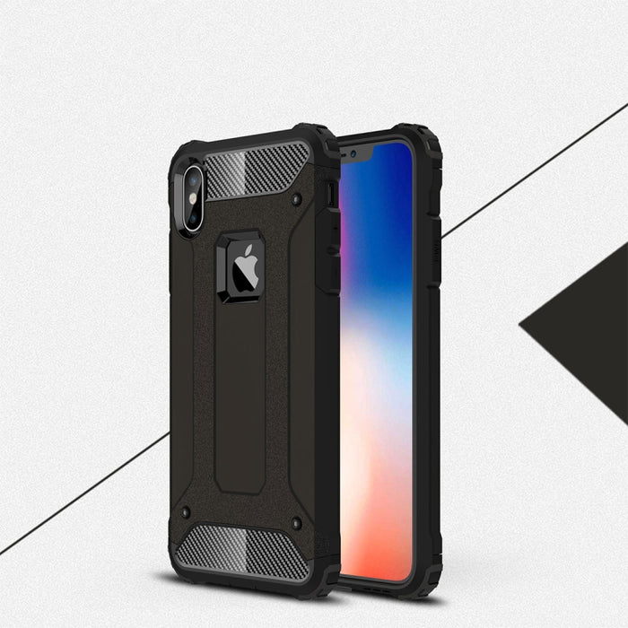 Para iPhone XS Max TPU + PC Armor Funda trasera combinada