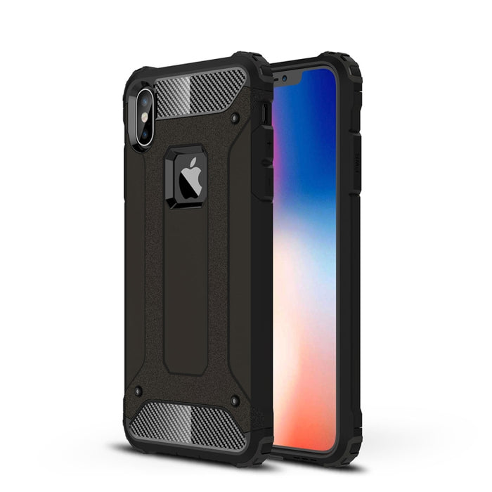 Para iPhone XS Max TPU + PC Armor Funda trasera combinada