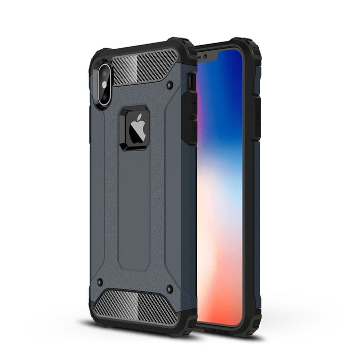 Para iPhone XS Max TPU + PC Armor Funda trasera combinada