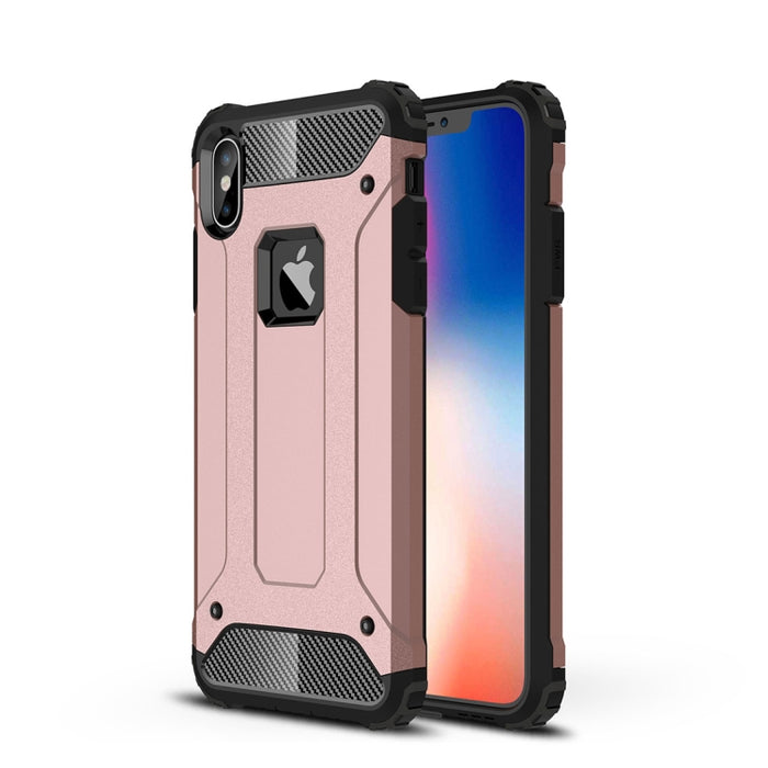 Para iPhone XS Max TPU + PC Armor Funda trasera combinada