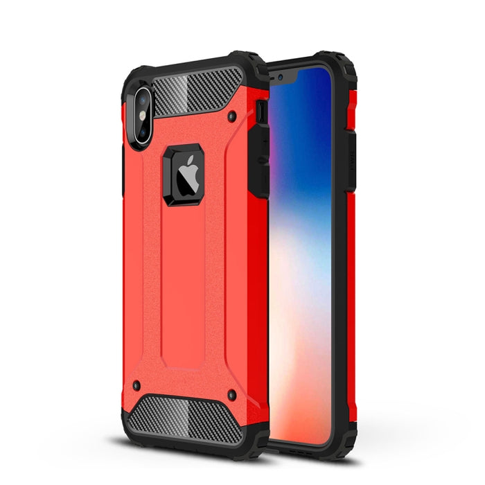 Para iPhone XS Max TPU + PC Armor Funda trasera combinada