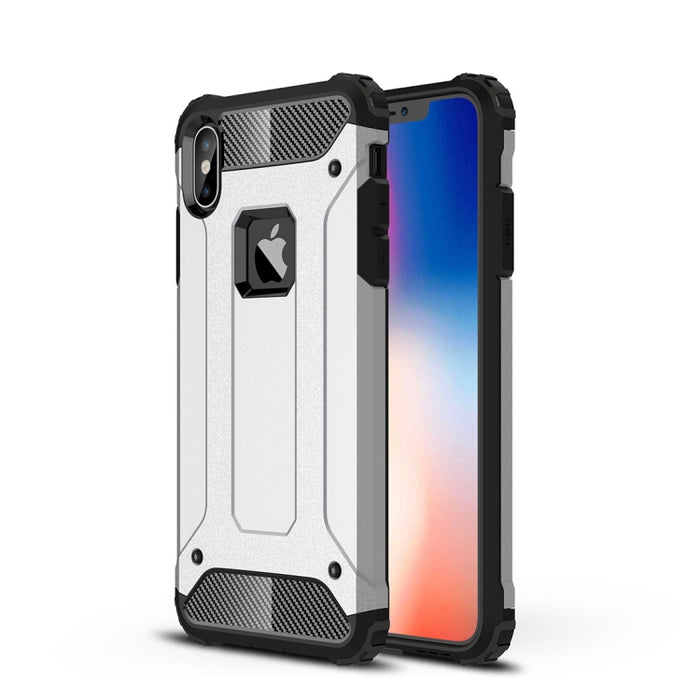 Para iPhone XS Max TPU + PC Armor Funda trasera combinada