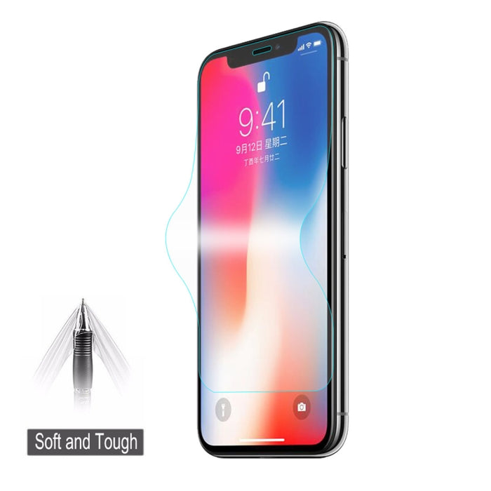 ENKAY Hat-Prince 0,1 mm 3D Protector de pantalla completa Película de hidrogel a prueba de explosiones para iPhone XS Max, material TPU + TPE + PET