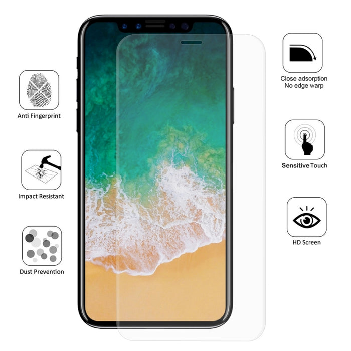 ENKAY Hat-Prince 0,1 mm 3D Protector de pantalla completa Película de hidrogel a prueba de explosiones para iPhone XS Max, material TPU + TPE + PET