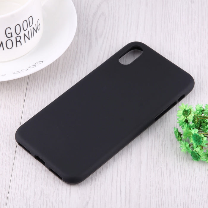 Para iPhone XS Max Funda de TPU suave esmerilada de color sólido
