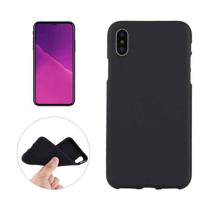 Para iPhone XS Max Funda de TPU suave esmerilada de color sólido