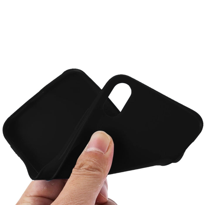 Para iPhone XS Max Funda de TPU color caramelo