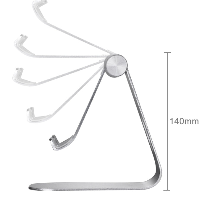 Exquisito soporte de escritorio plegable ajustable pivotante de aleación de aluminio soporte DOCK Cradle