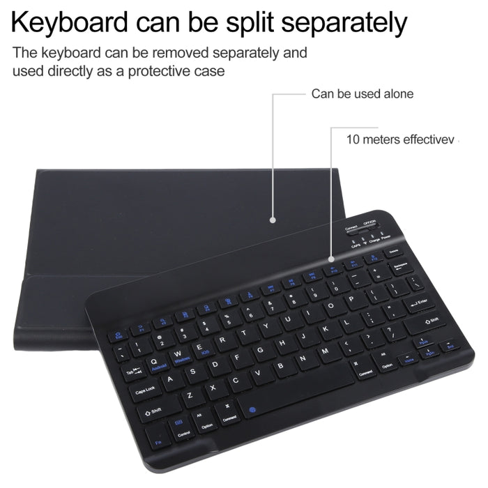 IP071 para iPad Pro 9.7 pulgadas / iPad Air 2 / iPad Air /iPad 9.7 (2018) y iPad 9.7 (2017) Teclado Bluetooth ABS separable + Funda para tableta de cuero con tapa horizontal con textura Litchi con soporte