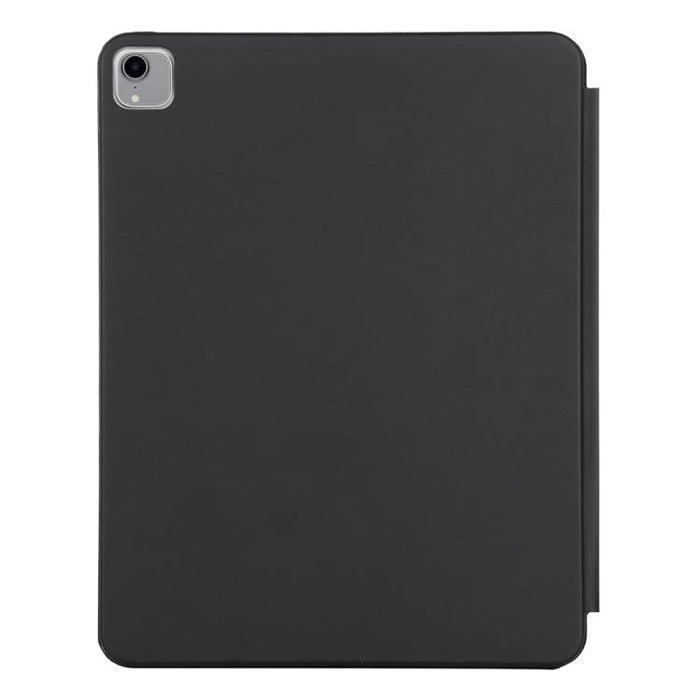 Funda de cuero de color sólido con tapa horizontal para iPad Pro de 12,9 pulgadas (2018), con soporte plegable triple y función de activación/suspensión