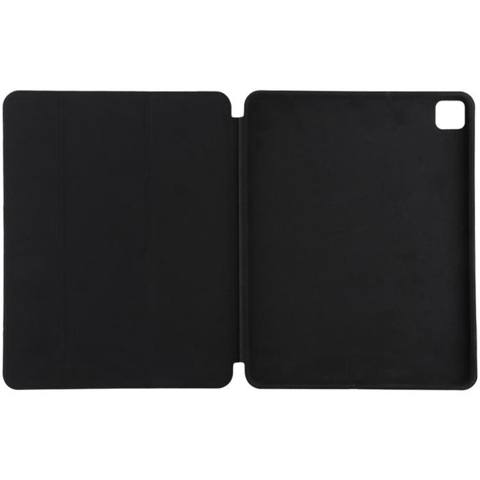 Funda de cuero de color sólido con tapa horizontal para iPad Pro de 12,9 pulgadas (2018), con soporte plegable triple y función de activación/suspensión