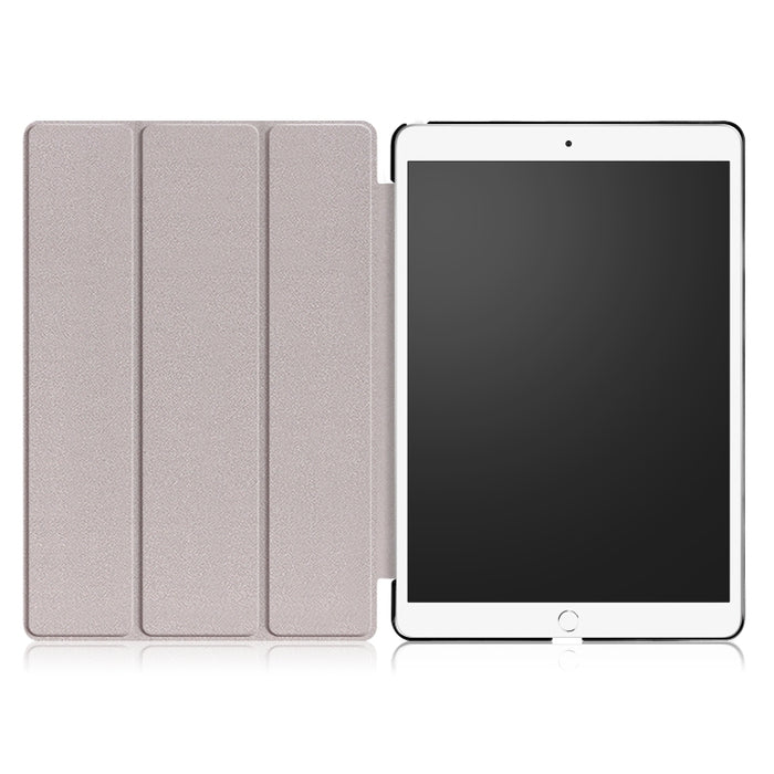 Funda de cuero con tapa horizontal Custer Texture para iPad Air 2019 de 10,5 pulgadas, con soporte plegable triple y función de suspensión/activación