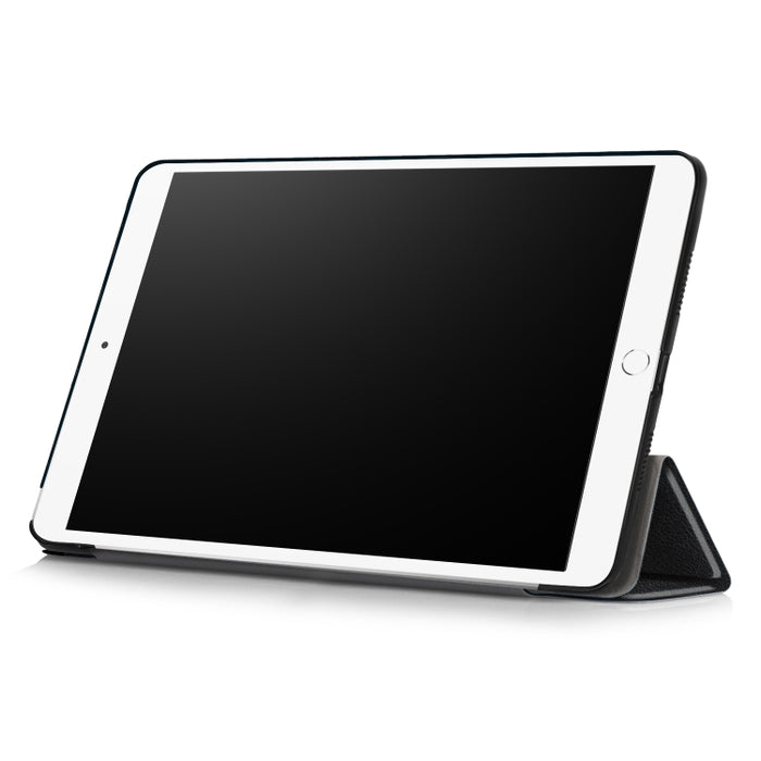 Funda de cuero con tapa horizontal Custer Texture para iPad Air 2019 de 10,5 pulgadas, con soporte plegable triple y función de suspensión/activación