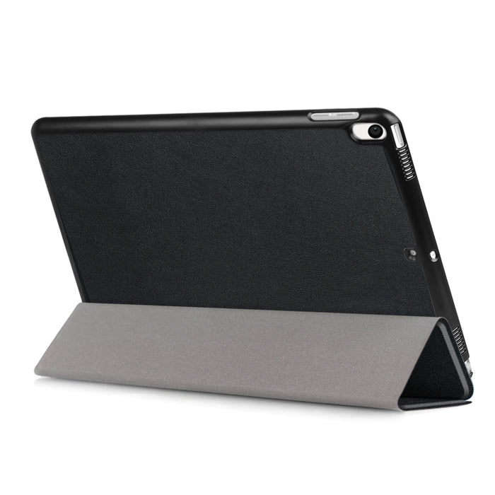 Funda de cuero con tapa horizontal Custer Texture para iPad Air 2019 de 10,5 pulgadas, con soporte plegable triple y función de suspensión/activación
