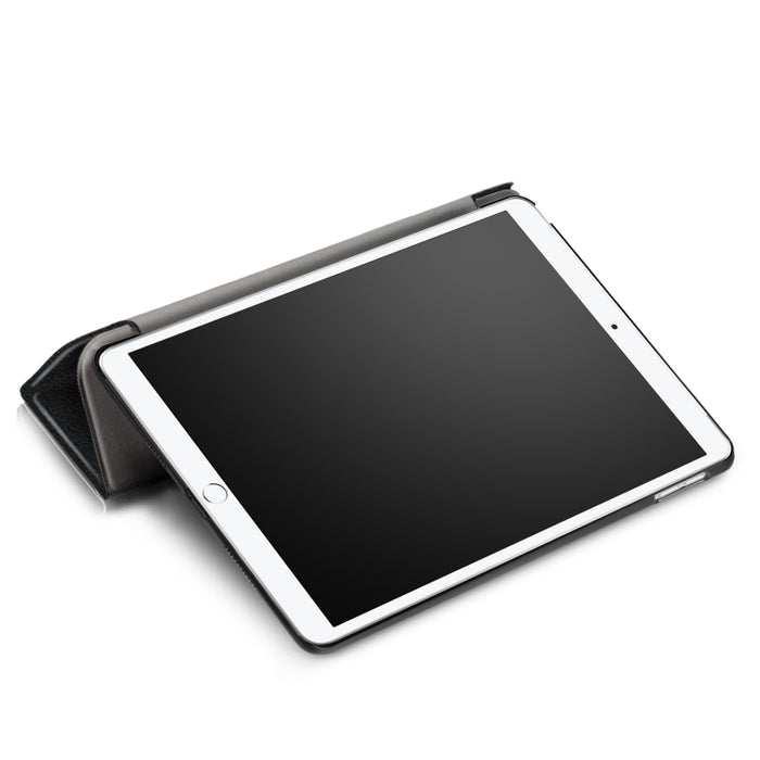 Funda de cuero con tapa horizontal Custer Texture para iPad Air 2019 de 10,5 pulgadas, con soporte plegable triple y función de suspensión/activación