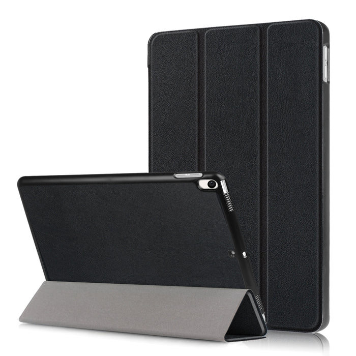 Funda de cuero con tapa horizontal Custer Texture para iPad Air 2019 de 10,5 pulgadas, con soporte plegable triple y función de suspensión/activación