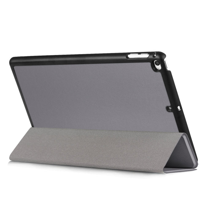 Funda de cuero con tapa horizontal Custer Texture para iPad Mini 2019 y Mini 4, con soporte plegable triple y función de suspensión / activación