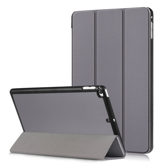 Funda de cuero con tapa horizontal Custer Texture para iPad Mini 2019 y Mini 4, con soporte plegable triple y función de suspensión / activación