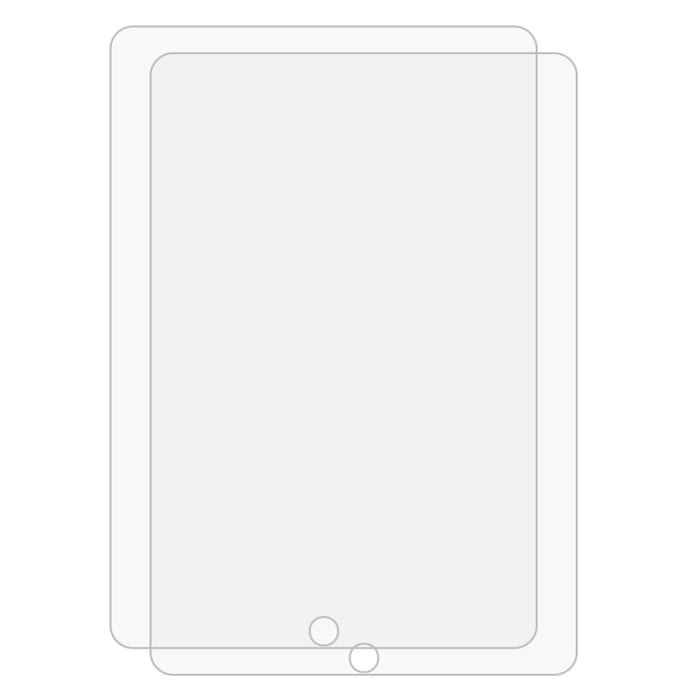 2 PCS para iPad 10.2 2021/2020/2019 9H Película de vidrio templado a prueba de explosiones de borde recto