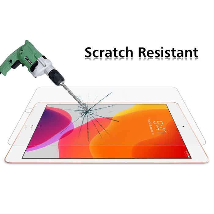 2 PCS para iPad 10.2 2021/2020/2019 9H Película de vidrio templado a prueba de explosiones de borde recto
