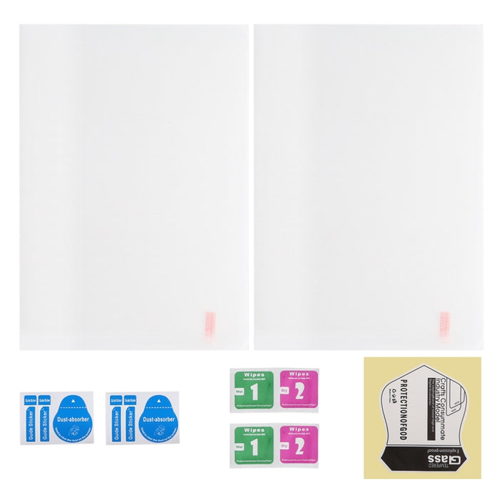 2 PCS para iPad 10.2 2021/2020/2019 9H Película de vidrio templado a prueba de explosiones de borde recto