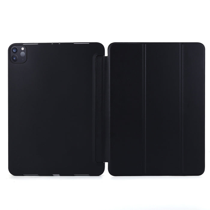 Para iPad Pro 11 (2020) PC + Funda para tableta de cuero PU con soporte triple plegable
