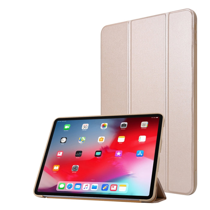 Para iPad Pro 11 (2020) PC + Funda para tableta de cuero PU con soporte triple plegable