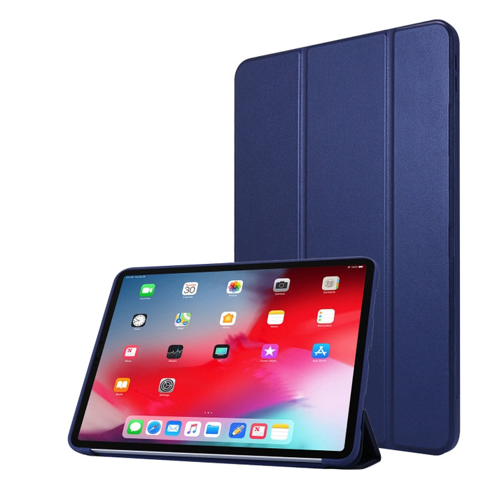 Para iPad Pro 11 (2020) PC + Funda para tableta de cuero PU con soporte triple plegable