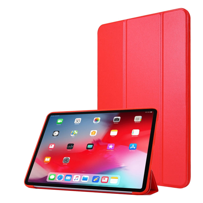 Para iPad Pro 11 (2020) PC + Funda para tableta de cuero PU con soporte triple plegable