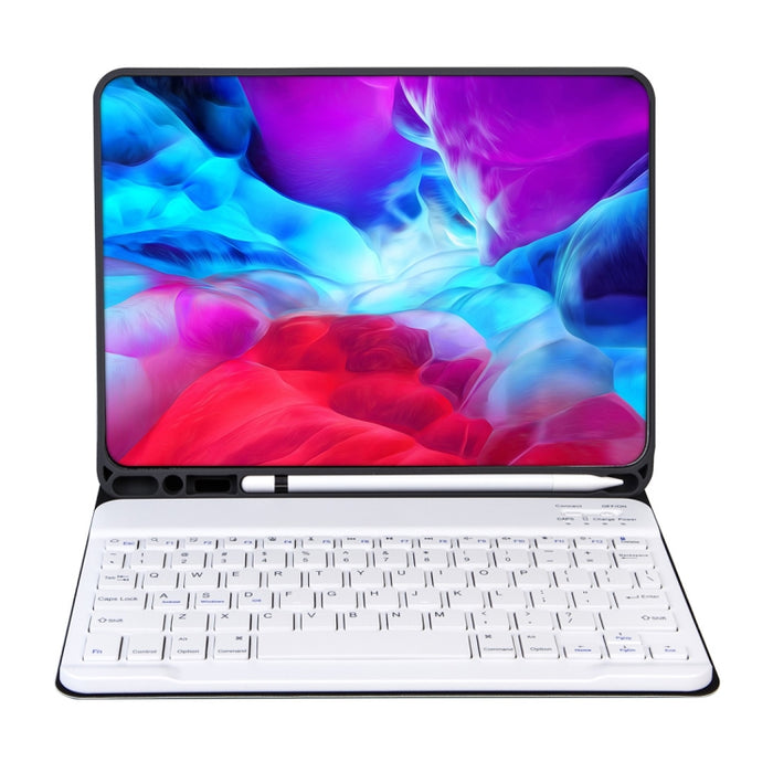 Funda para tableta con teclado Bluetooth desmontable con textura lisa de piel X-11B para iPad Pro de 11 pulgadas 2020/2018, con ranura para bolígrafo
