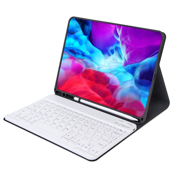 Funda para tableta con teclado Bluetooth desmontable con textura lisa de piel X-11B para iPad Pro de 11 pulgadas 2020/2018, con ranura para bolígrafo