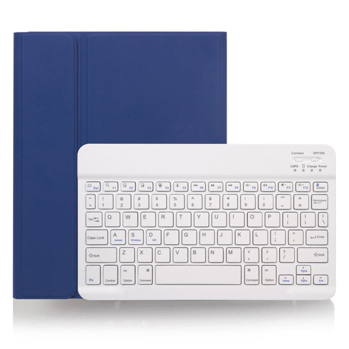 Funda para tableta con teclado Bluetooth desmontable con textura lisa de piel X-11B para iPad Pro de 11 pulgadas 2020/2018, con ranura para bolígrafo