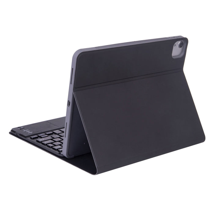 X-11BCS Funda para tableta con teclado Bluetooth desmontable con textura lisa de piel para iPad Pro de 11 pulgadas 2020/2018, con panel táctil, ranura para lápiz y retroiluminación