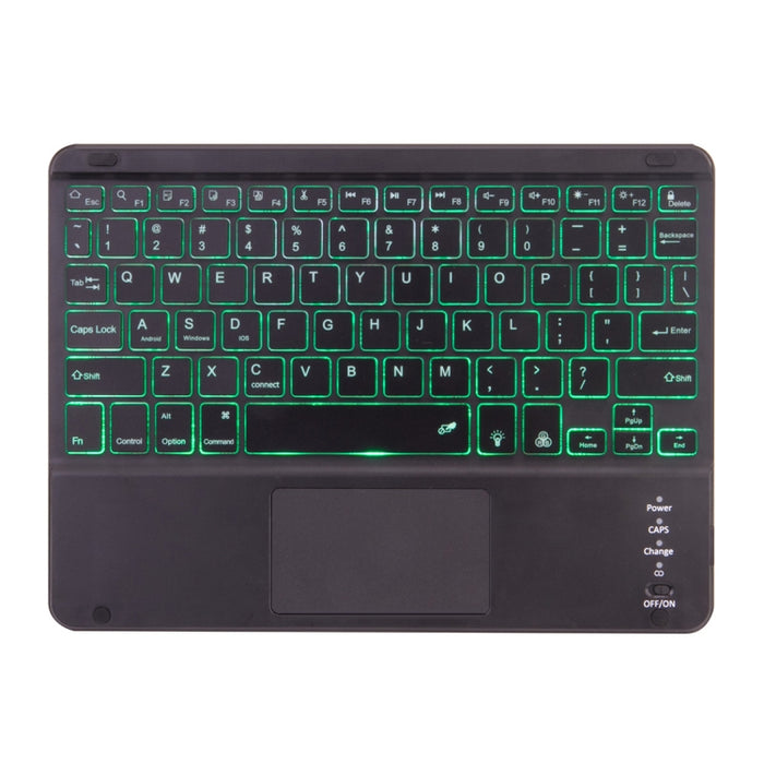 X-11BCS Funda para tableta con teclado Bluetooth desmontable con textura lisa de piel para iPad Pro de 11 pulgadas 2020/2018, con panel táctil, ranura para lápiz y retroiluminación