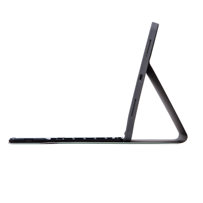 X-11BCS Funda para tableta con teclado Bluetooth desmontable con textura lisa de piel para iPad Pro de 11 pulgadas 2020/2018, con panel táctil, ranura para lápiz y retroiluminación