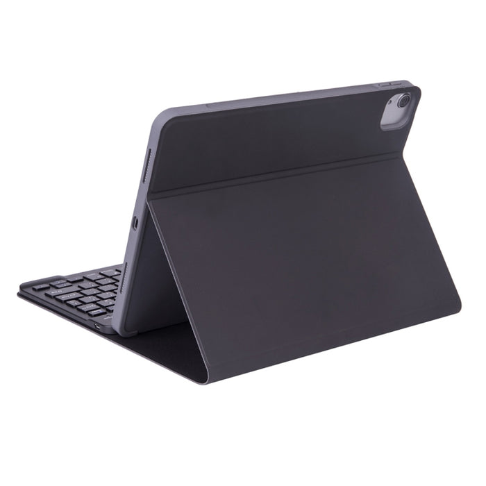 Funda para tableta con teclado Bluetooth desmontable con textura lisa de piel X-11BS para iPad Pro de 11 pulgadas 2020/2018, con ranura para bolígrafo y retroiluminación