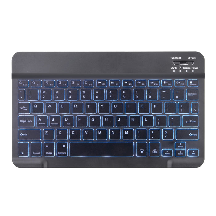 Funda para tableta con teclado Bluetooth desmontable con textura lisa de piel X-11BS para iPad Pro de 11 pulgadas 2020/2018, con ranura para bolígrafo y retroiluminación