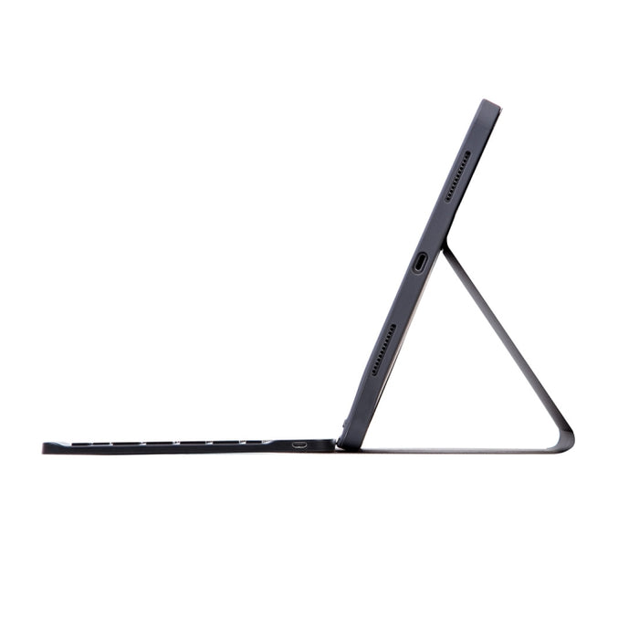 Funda para tableta con teclado Bluetooth desmontable con textura lisa de piel X-11BS para iPad Pro de 11 pulgadas 2020/2018, con ranura para bolígrafo y retroiluminación