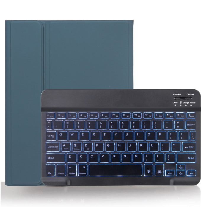 Funda para tableta con teclado Bluetooth desmontable con textura lisa de piel X-11BS para iPad Pro de 11 pulgadas 2020/2018, con ranura para bolígrafo y retroiluminación