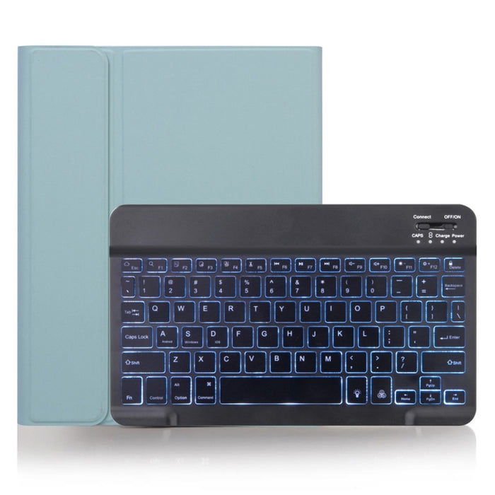 Funda para tableta con teclado Bluetooth desmontable con textura lisa de piel X-11BS para iPad Pro de 11 pulgadas 2020/2018, con ranura para bolígrafo y retroiluminación