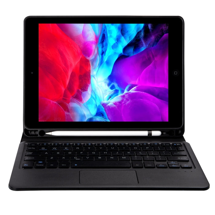 YT11B-A Funda de cuero para tableta con teclado Bluetooth desmontable de color caramelo con panel táctil, ranura para bolígrafo y soporte para iPad Pro de 11 pulgadas 2021