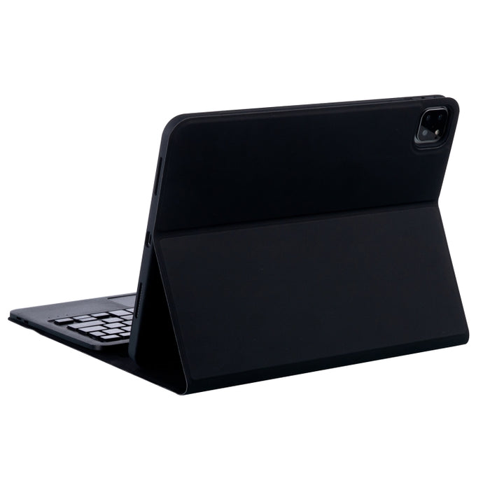 YT11B-A Funda de cuero para tableta con teclado Bluetooth desmontable de color caramelo con panel táctil, ranura para bolígrafo y soporte para iPad Pro de 11 pulgadas 2021