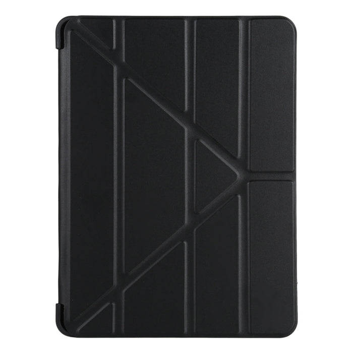 Millet Texture PU + Funda de cuero de cobertura total de silicona con soporte plegable múltiple para iPad Air (2020) de 10,9 pulgadas
