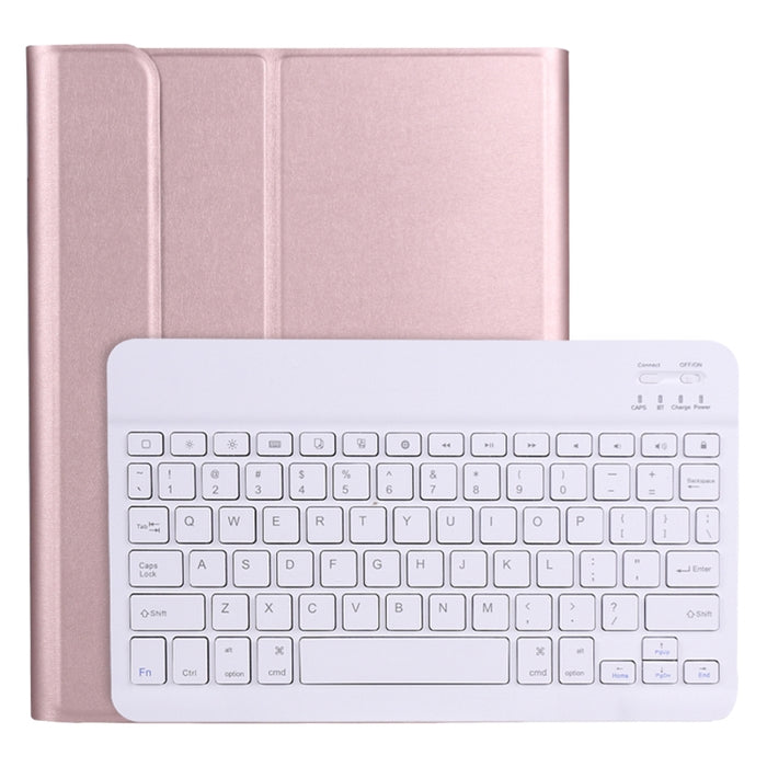A11B Bluetooth 3.0 Funda de cuero para tableta con teclado Bluetooth desmontable ABS ultrafino con soporte y ranura para bolígrafo para iPad Pro de 11 pulgadas 2021