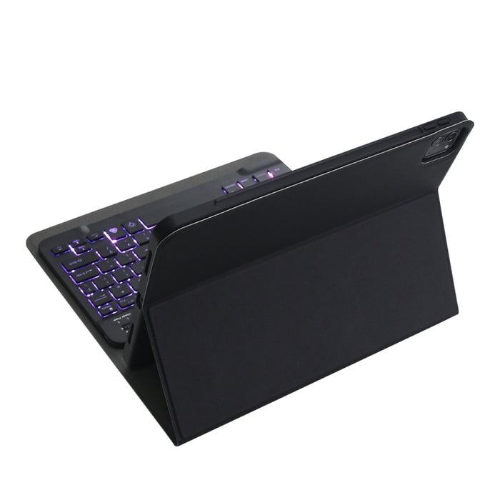 Funda para tableta con teclado Bluetooth desmontable ABS ultrafina A11BS con retroiluminación, ranura para bolígrafo y soporte para iPad Pro de 11 pulgadas 2021
