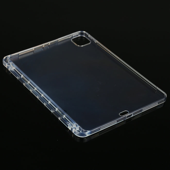 Para iPad Pro 11 2022 / 2021 Funda protectora transparente de silicona TPU anticaída para tableta con ranura para bolígrafo