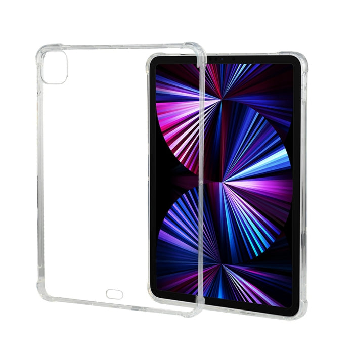 Para iPad Pro 11 2022/2021 Funda protectora transparente anticaída con Airbag de cuatro esquinas para tableta con ranura para bolígrafo