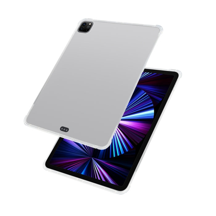 Para iPad Pro 11 2022/2021 Funda protectora transparente anticaída con Airbag de cuatro esquinas para tableta con ranura para bolígrafo