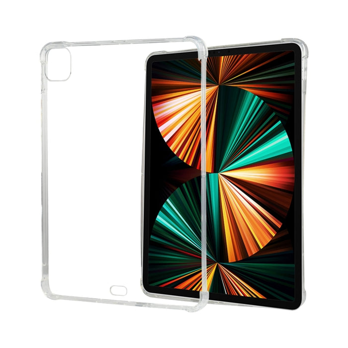 Para iPad Pro 12,9 2022/2021 Airbag de cuatro esquinas funda protectora transparente anticaída para tableta con ranura para bolígrafo